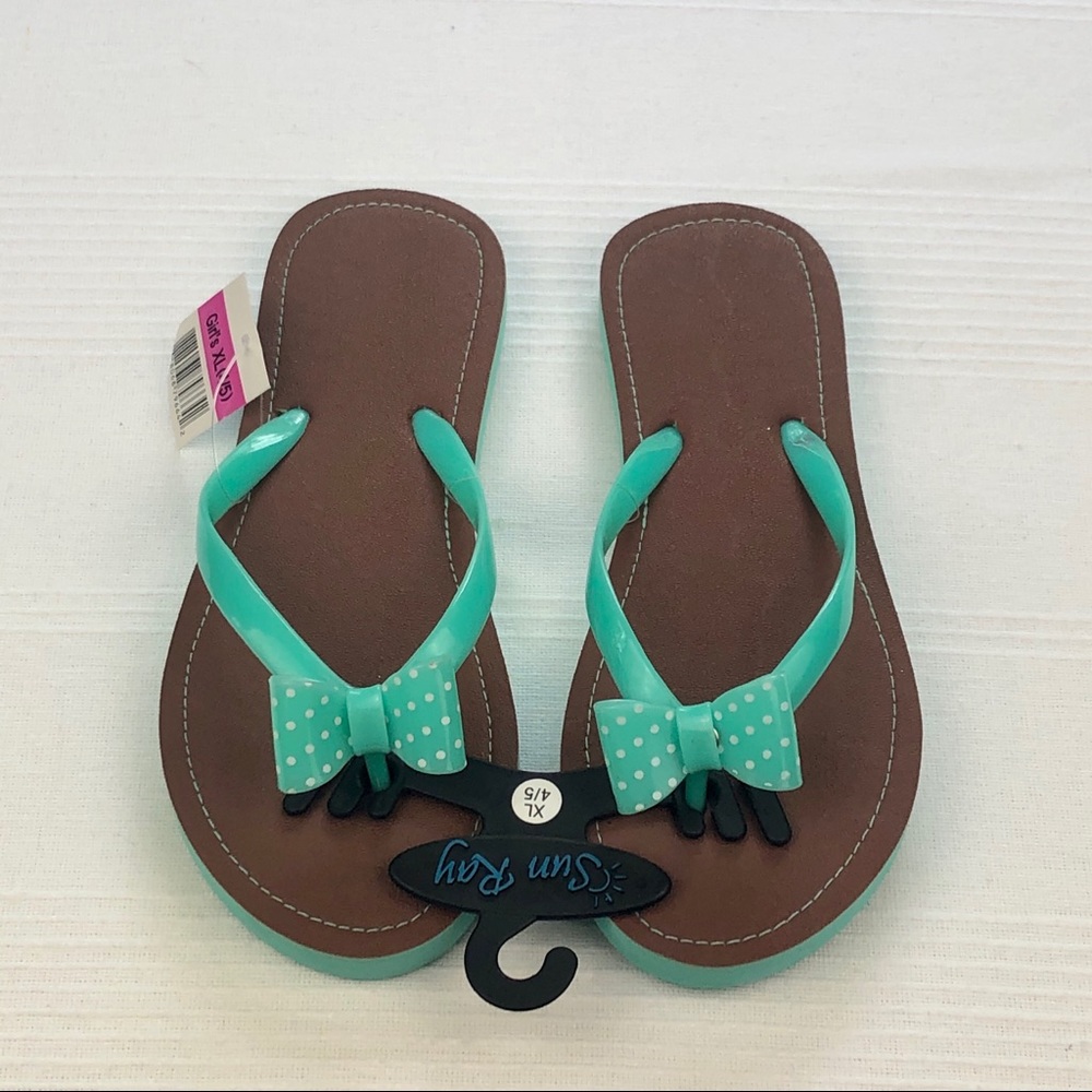 Sun Ray Girls XL(4/5) Flip Flops.